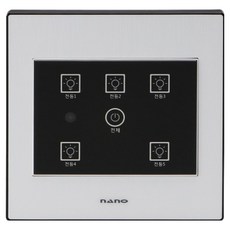 ART2 Nano Electric SIMPLE 電子式觸控 5開關 黑色, 1個