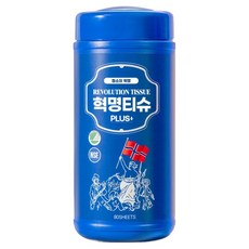 Revolution Tissue Daily Idea Plus 多功能清潔濕紙巾 80抽, 1個