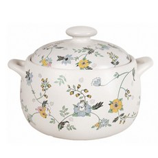 ONE TWO POT 萬土燒 嚕嚕米 MOOMIN 日式燉煮多功能湯鍋 花叢小高湯鍋 2.8L, 26cm, 1個