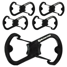 벅703 고강도 알루미늄 양방향 S자 카라비너, 혼합색상, 5개