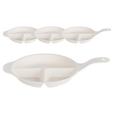 plala 分隔把手個人盤 FREE 15.5cm, 象牙白, 4個