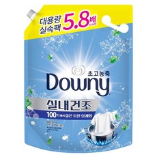 다우니 초고농축 실내건조 삶음탈취 섬유유연제 민트 & 시트러스 리필, 4.1L, 1개