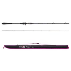 Abu Garcia Egisys-X Ika Metal 鈦金屬竿尾 透抽釣竿 652MS, 黑色 + 極光 + 紫色