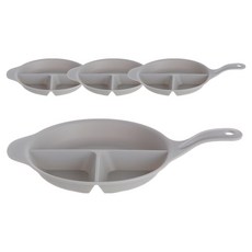 plala 分隔把手個人盤 FREE 15.5cm, 灰色, 4個