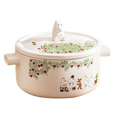 ONE TWO POT 萬土燒 嚕嚕米 MOOMIN 日式燉煮多功能湯鍋 春日之約 4.5L, 33cm, 1個