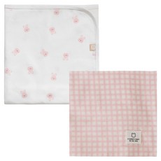 BABY&I 嬰幼兒用毛毯 + 包巾 2件組