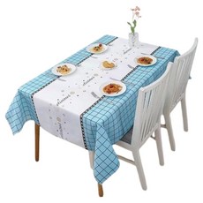 Market Pio 廚房防水防污北歐風一次性桌布 款式5, 1入, 5個