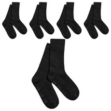 LITTU Air Daily 兒童中筒襪, 5個, 黑色