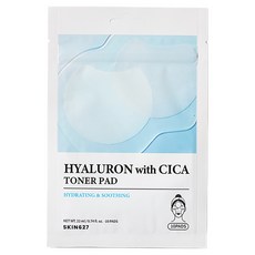 스킨627 히알루론 위드 시카 토너 패드 22ml, 1개, 10개입