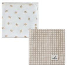 BABY&I 嬰兒蓋毯 + 包巾 2件組