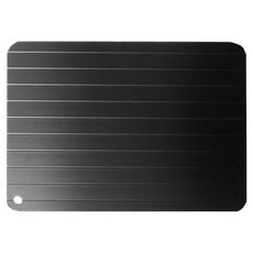 ANTIAN 廚房鋁合金快速解凍菜板 家用物理解凍砧板 凍肉凍魚牛排化冰器 切菜板, 黑色, 1個