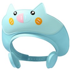 JOYMULTI 兒童用害羞豬沐浴洗髮帽 26 x 29 cm, 1個, 藍色