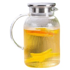 JAR嚴選 澄沁大容量耐熱玻璃壺, 1.6L, 透明色, 1個