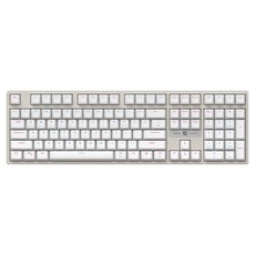 COX 可換軸電競機械式鍵盤, 白色, 青軸, CK580