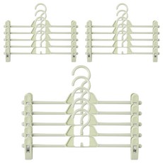 半島良品 輕巧居家防滑無痕褲架, 15個, 薄荷綠