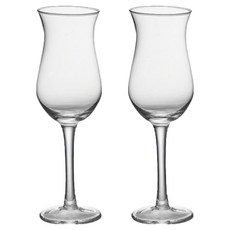 아메리칸로드 홈카페 볼륨 투명 스텐드 와인 샴페인잔 C타입 HR1807, 2개, 140ml