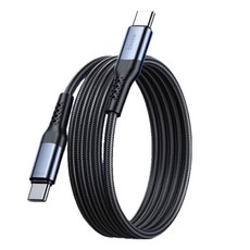 biaze 畢亞茲 Type-C-Type-C快充數據線 PD240W, 1.5m, 黑色, 1條