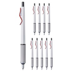 uni JETSTREAM EDGE 單色原子筆 0.28mm, 10個, 白紅色
