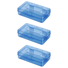 AHOYE 大容量抽屜收納整理盒3件組, 1層, 海藍色