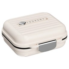 포포트레인 휴대용 알약케이스 약품보관함 화이트, 1개