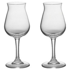 아메리칸로드 홈카페 볼륨 투명 스텐드 와인 샴페인잔 F타입 HR1807, 2개, 131ml