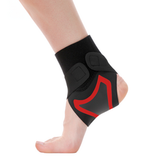 Him Room 舒適護踝 右腳 黑紅色, 1個