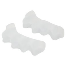 Luneon 簡約雙足通用透明腳趾環, 2個