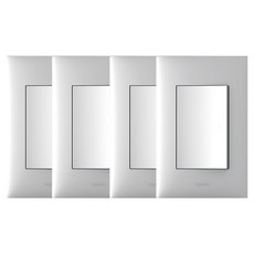 Legrand 羅格朗 Apella銀色簡約1格開關, 4個