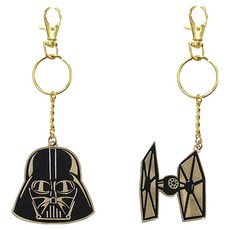 星際大戰 鑰匙圈 鈦戰機 + 達斯維達 套組 10.5 x 19 cm, 1套, 混合色