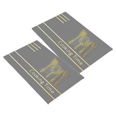 寢室安居 吸水止滑軟式珪藻土地墊, 料理時間灰, 2個