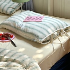 메종드룸룸 베니스 스트링 리본 베개커버