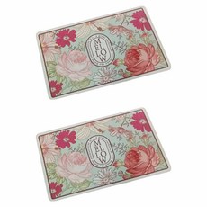 寢室安居 吸水止滑軟式珪藻土地墊, 伊甸玫瑰, 2個