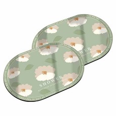 寢室安居 吸水止滑軟式珪藻土地墊, 柳莫花境, 2個