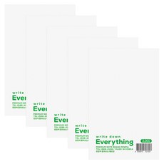 PENPIA 3000 可撕式空白便條紙, 230張, 單一顏色, 5個