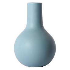 莫蘭迪啞光 高款 陶瓷花瓶, 靛藍色