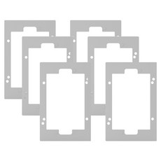 Legrand 羅格朗 Apella銀色簡約2孔嵌入式接地輔助器, 6個