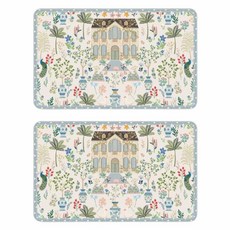 寢室安居 吸水止滑軟式珪藻土地墊, 溫莎城堡, 2個