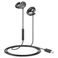 코시 이어커프형 C타입 유선 이어폰 EP4148C 블랙