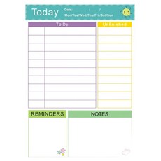 Sokssokchaeum 整潔冰箱磁性備忘板 日計畫表 001