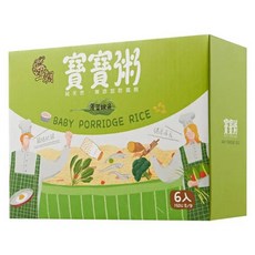 王朝寶寶粥 6包 菠菜銀魚 寶寶副食品, 900g, 1盒