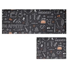 寢室安居 PVC防滑防水地墊 大 + 小, 點心坊, 1組