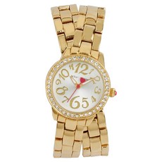 Betsey Johnson 女性愛心時間雙層手鍊腕錶 BJ00287-02