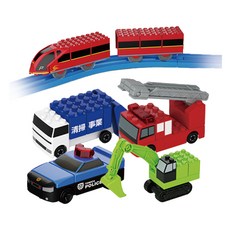 TOMICA Plarail積木入門組, 1個, 混合顏色