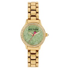 BETSEY JOHNSON 女用迷你愛心金屬手鍊手錶 BJ00272-07