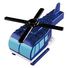 TOMICA 積木直升機, 1個, 混合顏色