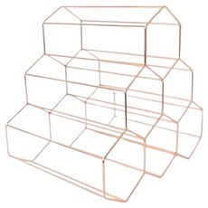 Potenkit 奢華葡萄酒架 24.6 x 19.2 x 24.5 cm, 1個, 款式1 玫瑰金色