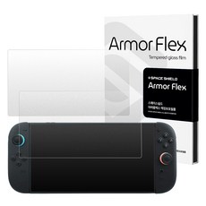 SPACE SHIELD Armor Flex 防指紋防眩光9H鋼化玻璃螢幕保護貼 2片組, 1套, 透明, 適用於 Nintendo Switch 2 Armor Flex 防指紋防眩光9H鋼化玻璃螢幕保護貼