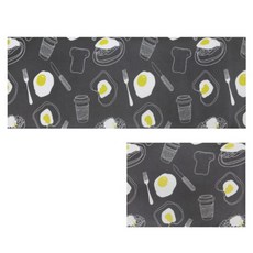 寢室安居 PVC防滑防水地墊 大 + 小, 美味早餐, 1組