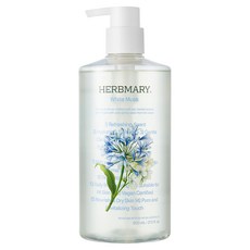 Herbmary 1848 濟州溫泉水沐浴乳 白麝香, 800ml, 1個