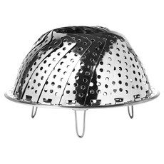 JAJU 不鏽鋼摺疊蒸架, 1個, 29cm